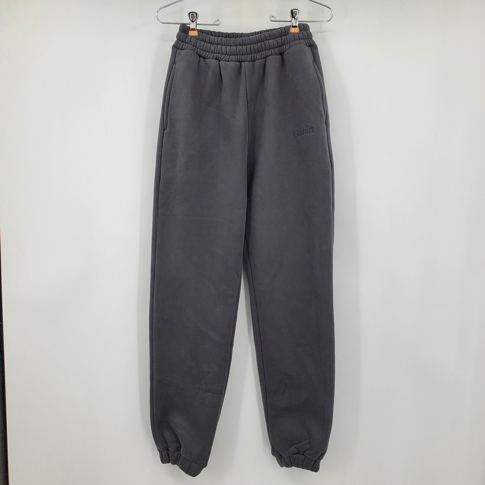 Comfrt Cloud Fleece Sweatpants Charcoal Gray Joggers XS Lounge Cozy Travel